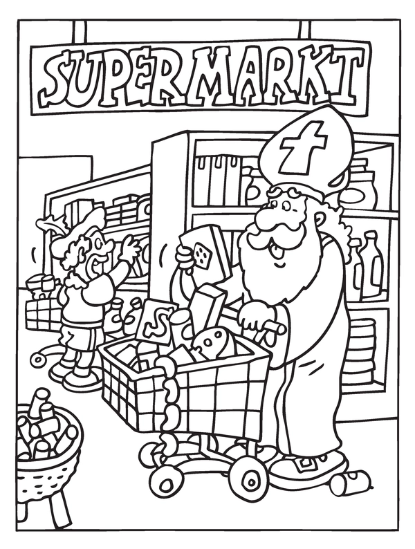Sinterklaas in de Supermarkt
