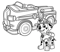 Camión de bomberos PAW Patrol Marshall