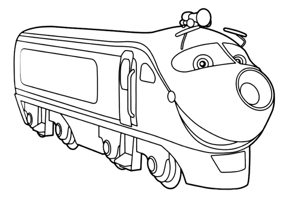 Koko Chuggington Train Coloring Page
