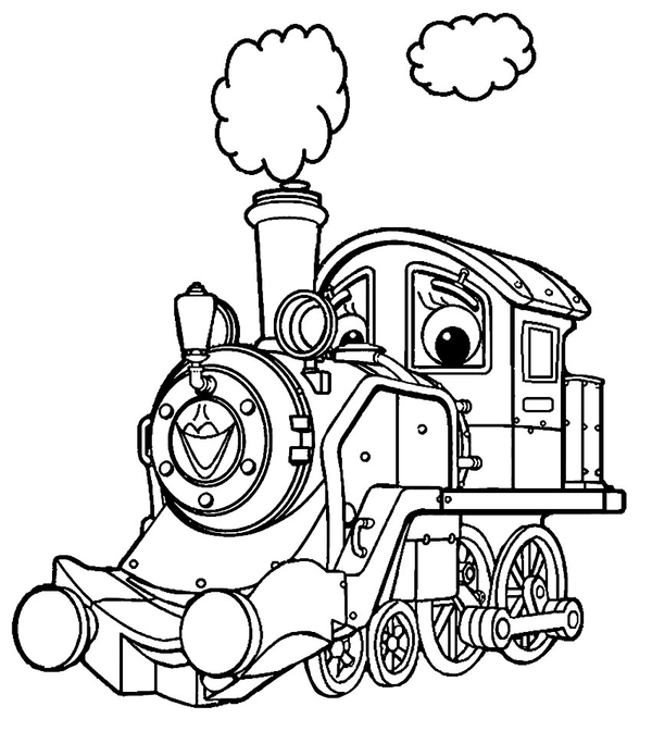 Train Chuggington Coloring Page