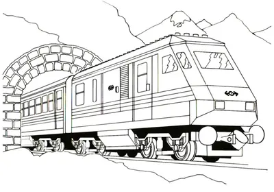Zug im Tunnel