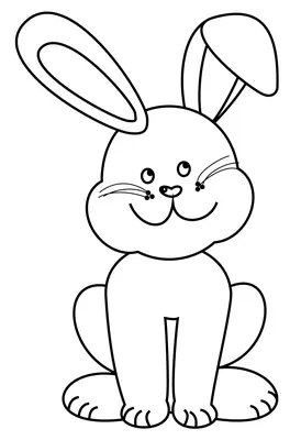 Lapin heureux regardant vers la droite