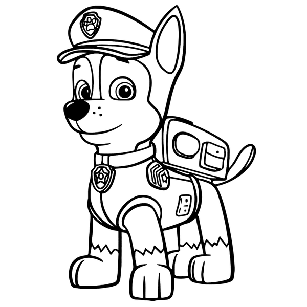 PAW Patrol Chase Coloring Page
