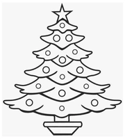 Einfacher Weihnachtsbaum