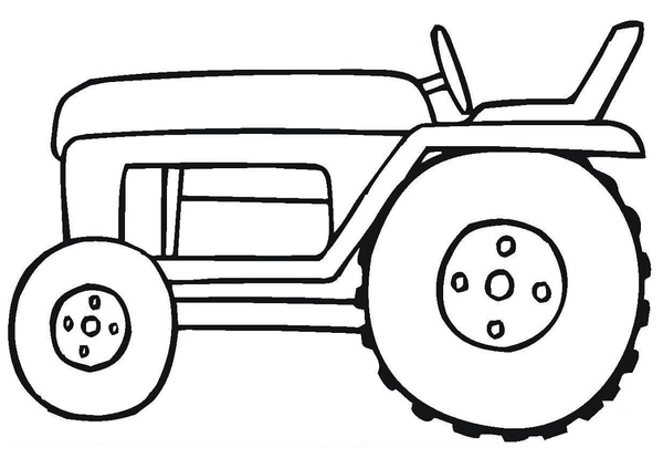 Tractor coloring page  Free Printable Coloring Pages