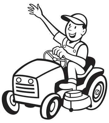 Blije Boer op Tractor