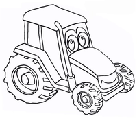 Tractor with Face
