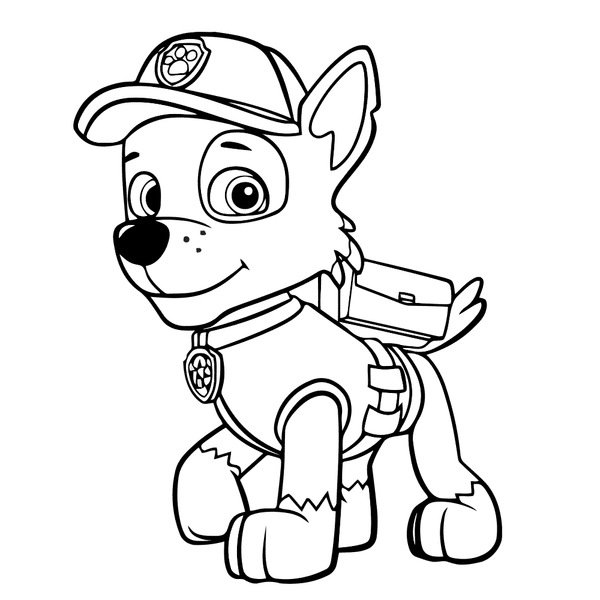 PAW Patrol Rocky Coloring Page