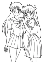 Les filles Anime ensemble