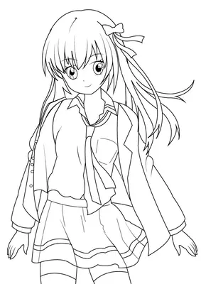 Anime School Meisje