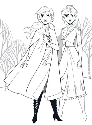Frozen Anna & Elsa in a Forest