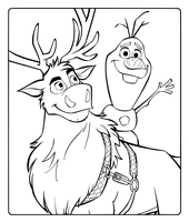 Olaf et Sven Frozen