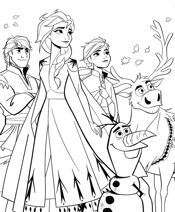 Dibujo para Colorear Frozen 2 La película