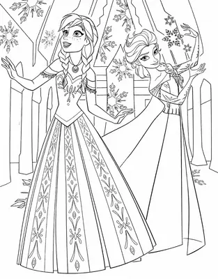 Frozen Anna & Elsa in Kleidern