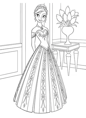 Frozen Anna Standing in Room