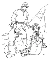 Frozen Kristoff, Anna & Olaf