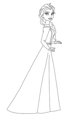 Frozen Elsa im einfachen Kleid
