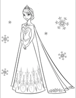 Frozen Elsa Reine des Neiges en robe