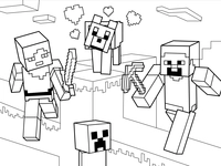 minecraft wither coloring pages