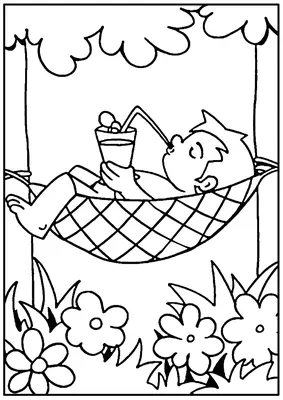 Summer Boy in Hammock