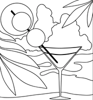 Cóctel Martini de verano