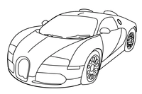 Voiture Bugatti Simple
