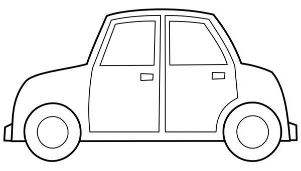 Car Simple Coloring Page