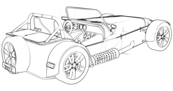 Dibujo para Colorear Coches Donkervoort
