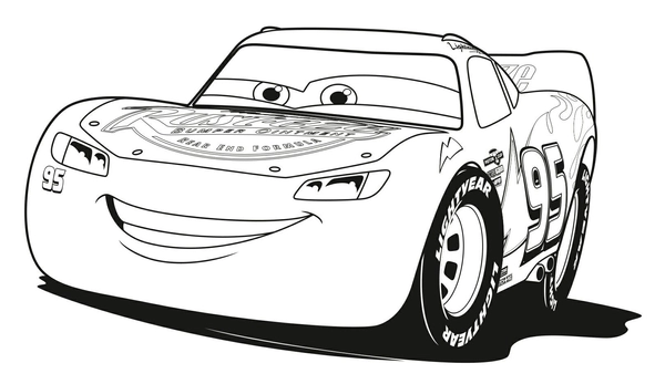 Cars Lightning Mc Queen Coloring Page
