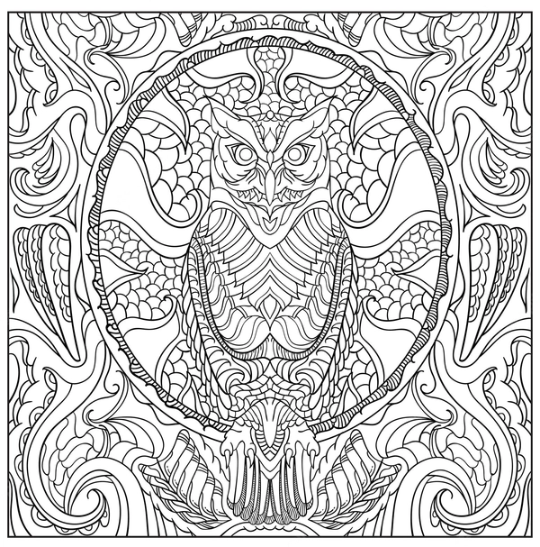 Adults Owl Coloring Page